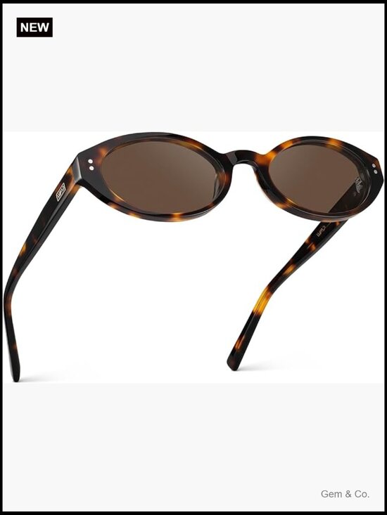 Women\'s Oval Sunglasses Slim 90s-Inspired Retro Style main image 4